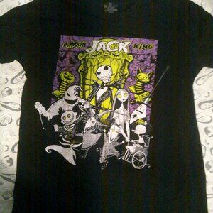 Medium Disney Nightmare Before Christmas T Shirt-Fair Condition